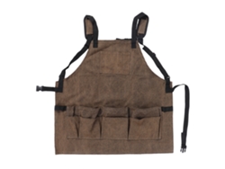 Delantal impermeable para carpintería con bolsillos para herramientas