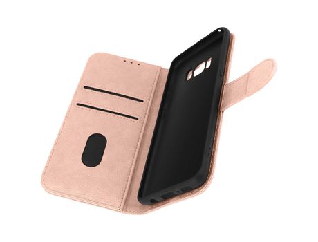 Funda para Samsung Galaxy S8 Tarjetero Soporte Vídeo rosa