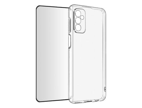 Carcasa para Samsung Galaxy M52 5G Cristal Templado Transparente Negro