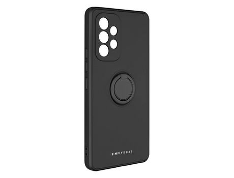 Funda para Samsung Galaxy A53 5G ROAR Gel Silicona Anillo Soporte Vídeo Negro