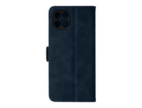 Funda de cartera para Honor X8 con doble función de lengüeta magnética, Azul