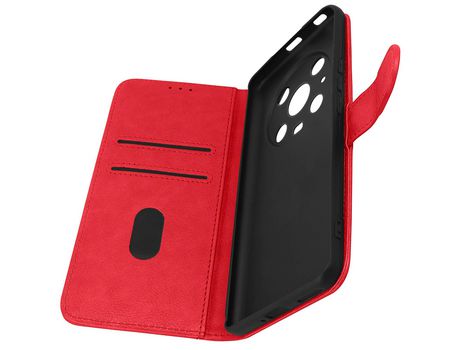 Funda Honor Magic 4 Pro Tarjetero Soporte Vídeo rojo