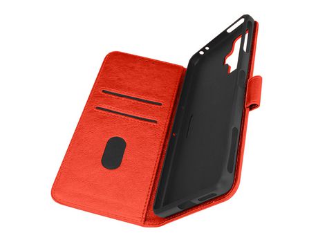 Funda para Xiaomi Poco F4 GT Tarjetero Soporte Vídeo rojo
