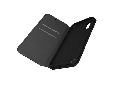 Funda para Samsung Galaxy A03 Core Tarjetero Soporte Vídeo Negro