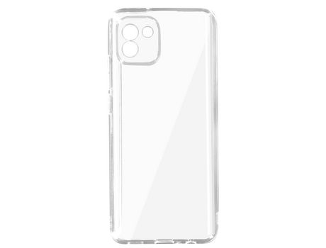 Carcasa de silicona flexible resistente para Samsung Galaxy A03 Transparente
