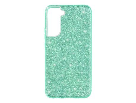 Funda para Samsung Galaxy S22 Plus Purpurina Extraíble Silicona Semirrígida Verde