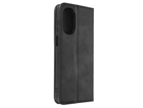 Motorola Moto G52 y G82 Funda de billetera con función de soporte de vídeo Negro