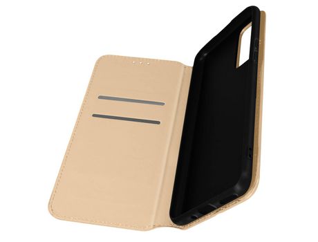 Funda Oppo Find X5 Tarjetero Soporte Vídeo Dorado