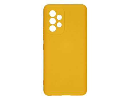 Funda para Samsung Galaxy A53 5G Silicona Flexible Acabado Tacto Suave Amarillo