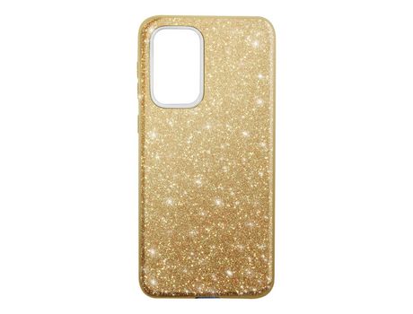 Carcasa purpurina con lámina semirrígida extraíble dorado para Samsung Galaxy A33 5G