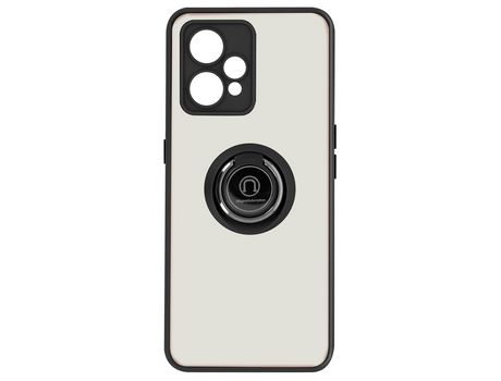 Funda bimaterial para Realme 9 Pro Plus/9 4G con anillo metálico soporte Negro