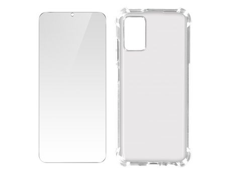 Pack Protección para Samsung Galaxy A03s Funda Flexible + Cristal Templado