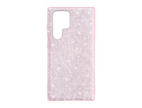 Funda para Samsung Galaxy S22 Ultra Purpurina Extraíble Silicona Semirrígida Rosa