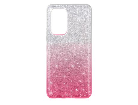 Funda para Samsung Galaxy A53 5G Purpurina Extraíble Silicona Semirrígida Rosa