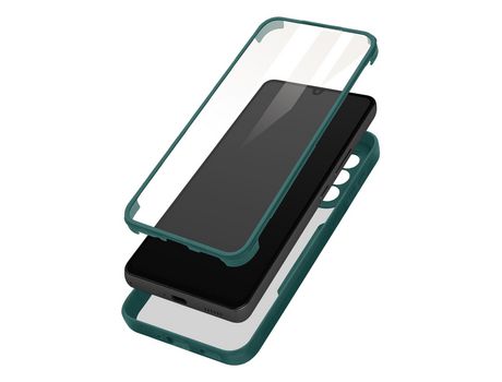 Funda para Samsung Galaxy A33 5G posterior plexiglás y frontal de polímero Verde