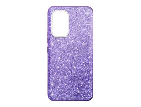 Carcasa purpurina con lámina semirrígida extraíble violeta Galaxy A53 5G