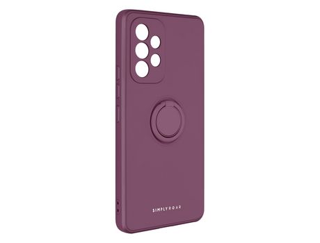 Funda para Samsung Galaxy A53 5G ROAR Gel Silicona Anillo Soporte Vídeo Morado