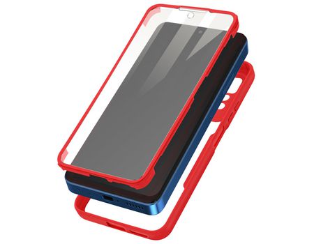 Funda para Xiaomi Redmi Note 11 Pro posterior plexiglás y frontal de polímero Rojo