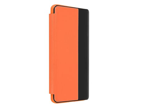 Funda Honor Magic 4 Pro con Ventana Inteligente Rígida naranja