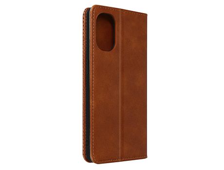 Oppo Reno 8 Lite 5G Funda de billetera con función de soporte de vídeo marrón