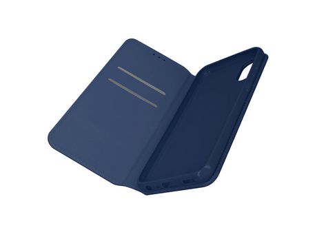 Funda para Samsung Galaxy A03 Core Tarjetero Soporte Vídeo Azul