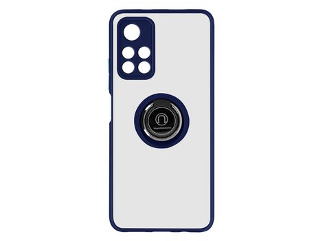 Funda para Xiaomi Poco M4 Pro 5G/Redmi Note 11S 5G con anillo metálico Soporte Azul