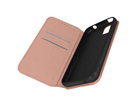 Funda con tarjetero y soporte para vídeo -Wiko Y52 rosa