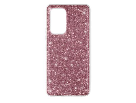 Funda para Samsung Galaxy A53 5G Purpurina Extraíble Silicona Semirrígida Rosa