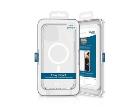 Carcasa reforzada JAYM para Apple iPhone 13 Mini [Compatible Magsafe] Transparente