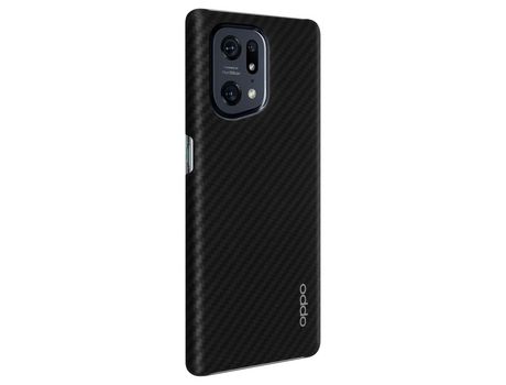Funda Original OPPO Find X5 Rígida Fibra Aramida Resistente Negro