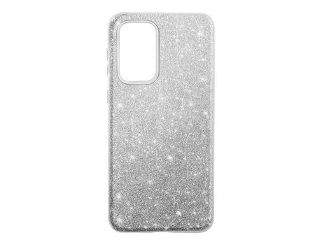 Carcasa purpurina con lámina semirrígida extraíble plateado Galaxy A33 5G