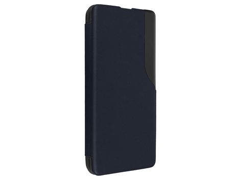 Funda Clear View para Samsung Galaxy A53 5G Ventana Hora Soporte Vídeo Azul