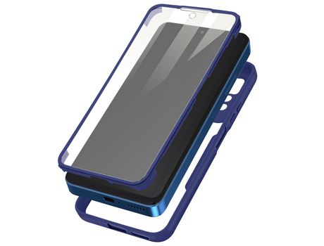 Funda para Xiaomi Redmi Note 11 Pro posterior plexiglás y frontal de polímero Azul