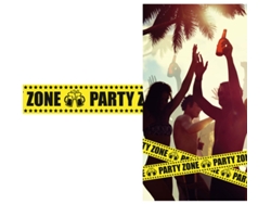 Cinta Party Zone de 6 mx12 cm