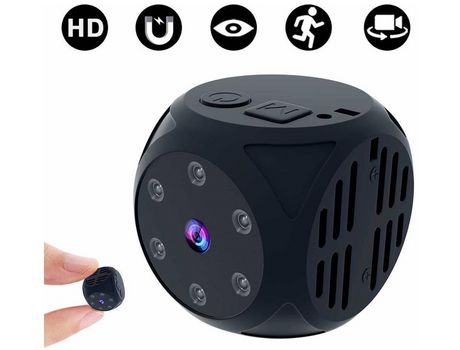 Mini cámara oculta espía, portátil oculto inalámbrico Full HD 1080P para cámara de niñera doméstica con detección de movimiento y visión nocturna, ...