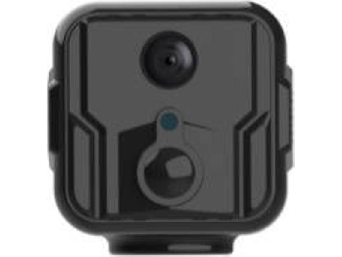 Mini cámara espía Versión Wifi portátil Seguridad para el hogar con detección nocturna Cámara para niñera Uso en interiores Batería de larga duración Negro YIZHOOD