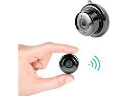 Mini cámara inalámbrica Cámara de vigilancia inalámbrica Wi-Fi Micro cámara inalámbrica 1080P con sensor de movimiento negro YIZHOOD