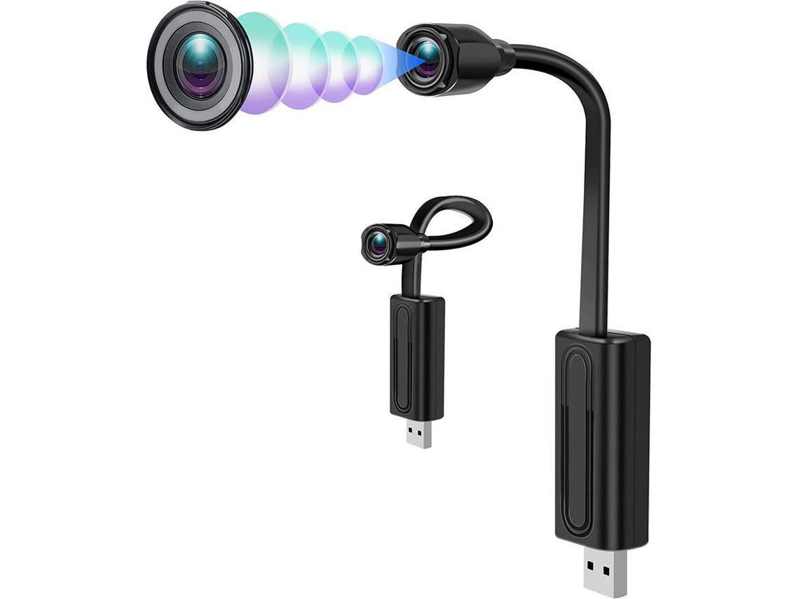 Cámara espía Wi-Fi oculta Cámara HD Mini cámara Wi-Fi para seguridad en el hogar Cámara espía oculta con detección de movimiento/sonido y grabación L YIZHOOD