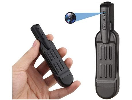 Mini cámara oculta con bolígrafo Full HD 1080P compatible con detector GPS para reuniones de negocios/aula/senderismoNegro YIZHOOD