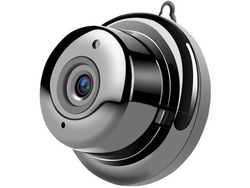 Cámara de vigilancia IP Wifi V380 HD 1080P Mini cámara Wifi con función de detección de movimiento Adecuada para el hogar Oficina HotelNegro YIZHOOD