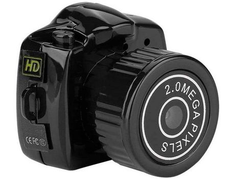 Y2000 Micro Cámara Oculta Digital, Mini Grabador de Video Infrarrojo de 3-5 m, Soporte para Tarjeta TF de 32GB, Videos de 640 480P Fotos de 1280 7 ...