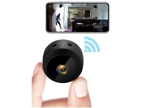 Mini espía, cámara oculta WiFi de 1080p con visión nocturna, cámara de vigilancia de seguridad para el hogar, cámara para bebés en miniatura y dete...