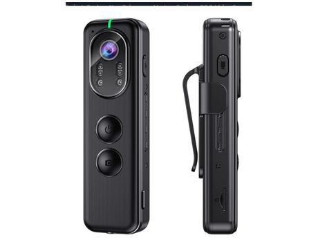 Boblov D1 Cámara Corporal Wifi Cámaras Corporales Pequeñas con Visión Nocturna Pantalla Oled 1080P Memoria de 32 GB Grabadora de Video Portátil Cám...