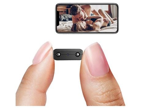 Mini cámara HD1080P cámara de vigilancia HD inalámbrica con visión nocturna detección de movimiento vista remota para seguridad 16G negro YIZHOOD