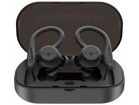 Los auriculares de botón inalámbricos de los deportes de Bluetooth 5.0 con los auriculares de botón inalámbricos del gancho para la oreja Tws imper...