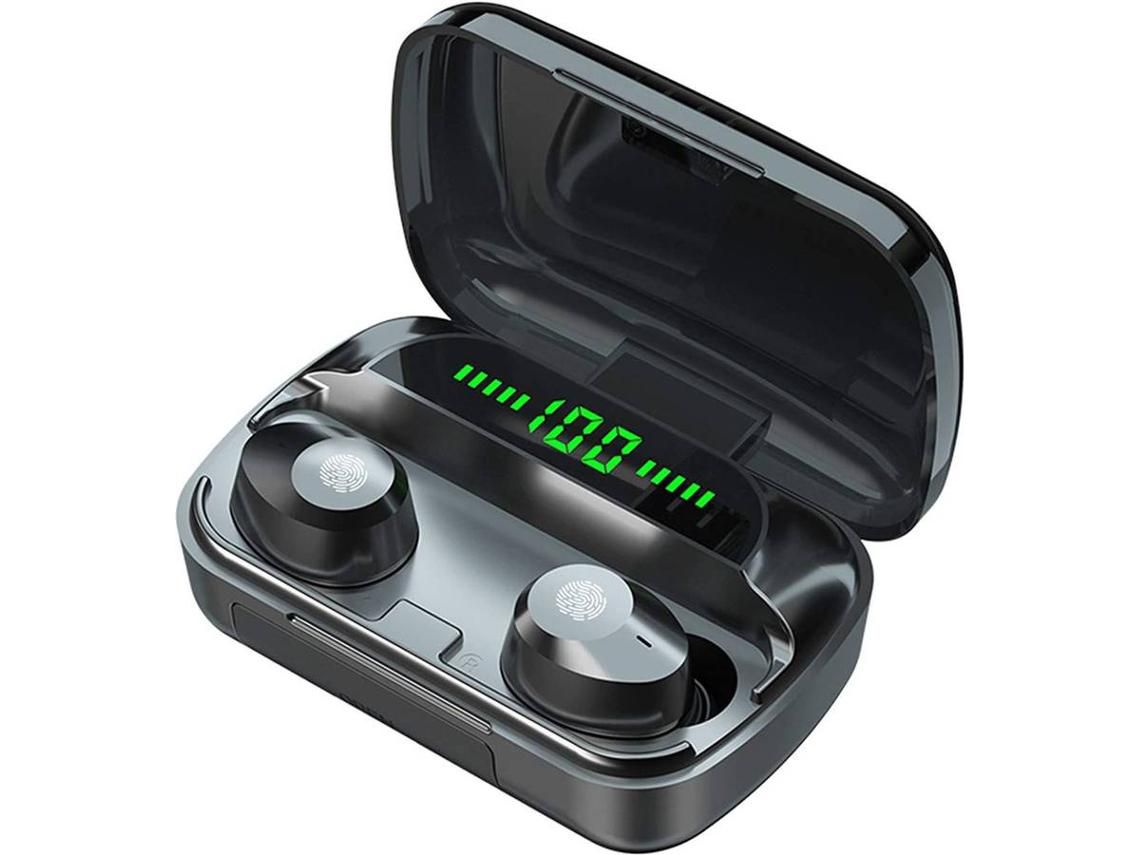 Auricular Bluetooth, Auriculares inalámbricos Bluetooth 5.1 Tiempo de reproducción 100H Auriculares con sonido estéreo Hi-FI de graves profu YIZHOOD