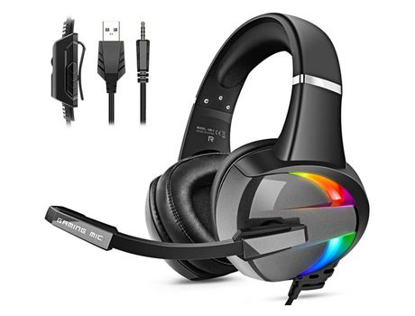 Auriculares para juegos para Ps4, Ps5, Ps4, con micrófono, cancelación de ruido, sonido envolvente 3D, auriculares para juegos YIZHOOD