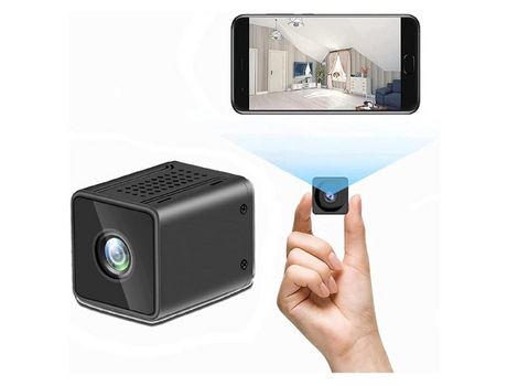 Mini cámara espía inalámbrica 1080P cámara Wifi de seguridad con visión nocturna y detección de movimiento pequeña cámara interior para niñera para...