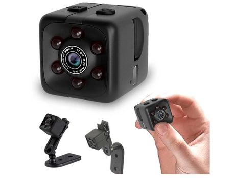 Mini cámara espía oculta inalámbrica pequeña cámara de seguridad con detección de visión nocturna 1080P pequeña cámara para niñera interior y exter...
