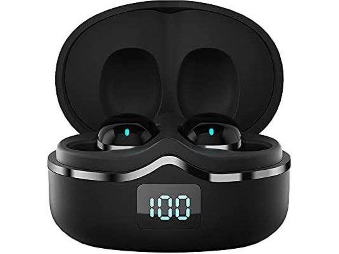 Auriculares Bluetooth con micrófono, Auriculares Bluetooth IPX5 a prueba de agua, Auriculares bajos, Auriculares estéreo en la oreja, Caja d YIZHOOD